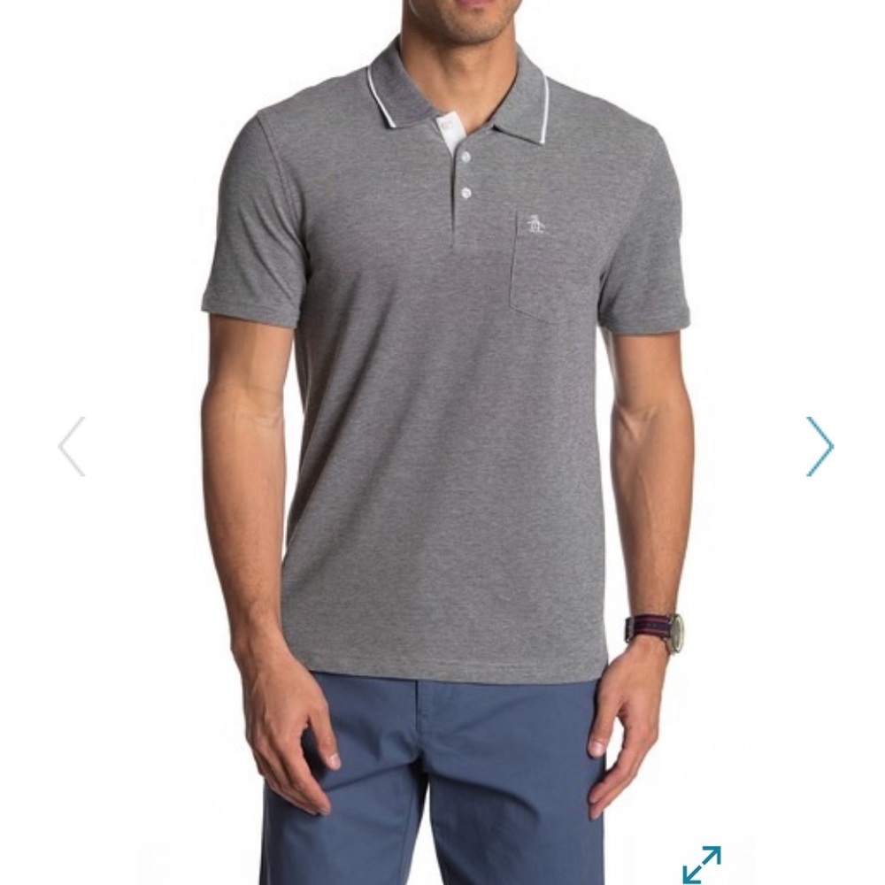 Penguin Birdseye Slim Fit Polo - men’s medium